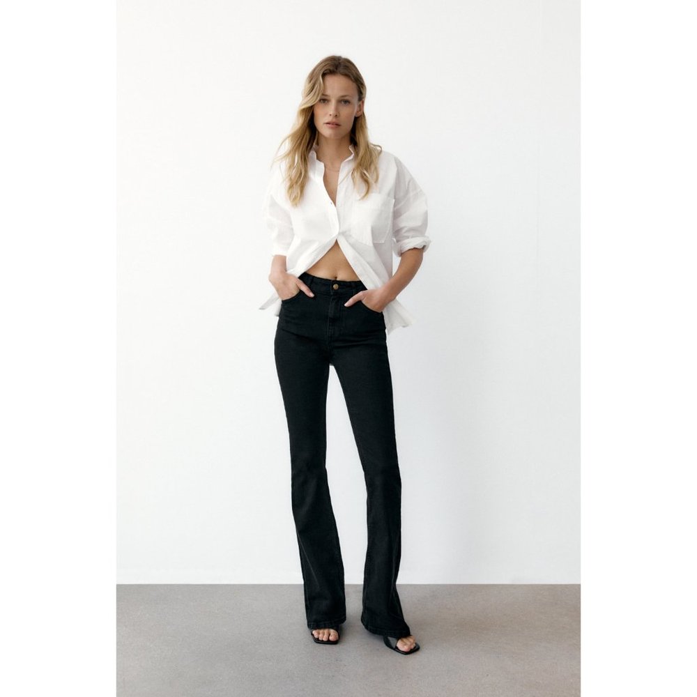 NWT Zara Z1975 High Rise Flared Jeans
